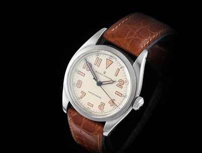 Lot 2188 - Rolex: An Unusual Stainless Steel Centre...