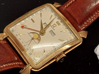 Lot 2170 - Omega: A Fine and Rare 14 Carat Rose Gold...