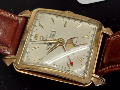 Lot 2170 - Omega: A Fine and Rare 14 Carat Rose Gold...