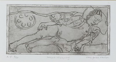 Lot 1005 - Eric James Mellon (1925-2014) "Sarah Sleeping"...