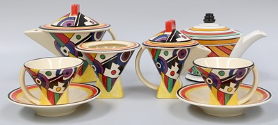 Lot 171 - A Moorland Chelsea Works Pottery Tete a Tete,...