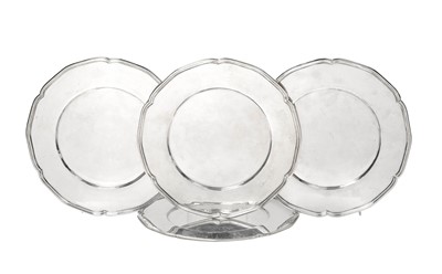 Lot 2293 - Four Spanish Silver Second-Course Dishes