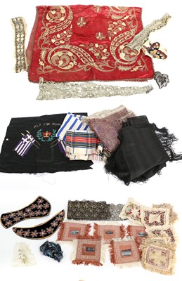 Lot 2136 - 19th Century/Early 20th Century Silk Shawls...