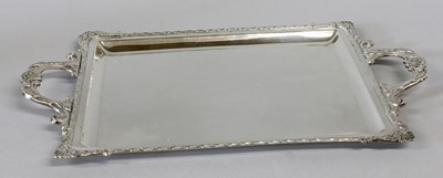 Lot 41 - A Continental Silver Tray, Stamped 'Malde...