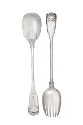 Lot 2229 - A Pair of Victorian Silver Salad-Servers