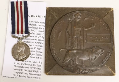 Lot 19 - A Military Medal (George V) and Memorial...