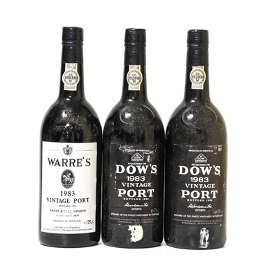 Lot 5099 - Warre's 1983 Vintage Port (one bottle), Dow's...