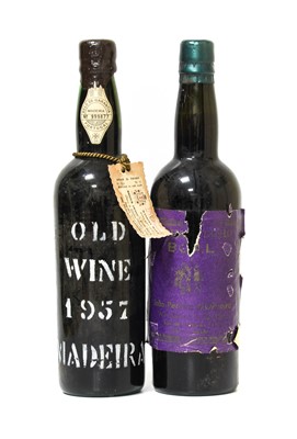 Lot 5075 - D'Oliveiras 1957 Old Madeira Wine (one bottle),...