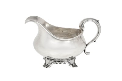 Lot 2220 - A William IV Provincial Silver Cream-Jug