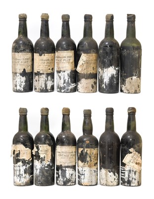 Lot 5094 - Tuke Holdsworth 1947 Vintage Port (twelve...