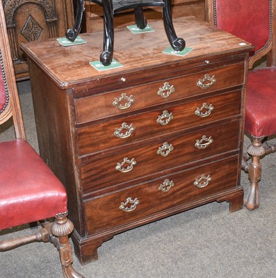 Lot 1252 - A George III Mahogany Straight Front...