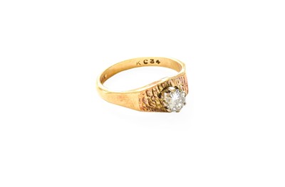 Lot 305 - An 18 Carat Gold Diamond Solitaire Ring, the...