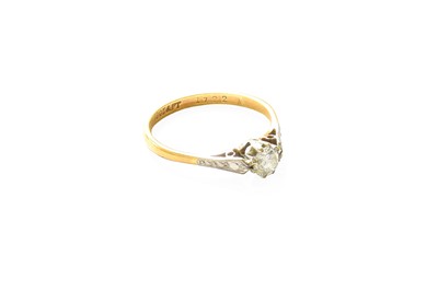 Lot 331 - A Diamond Solitaire Ring, the round brilliant...