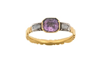 Lot 2330 - An 18th Century Amethyst and Diamond Three...