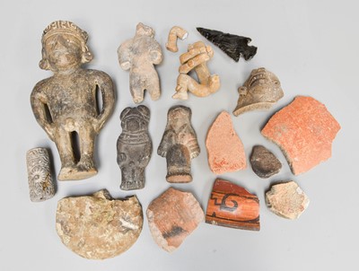 Lot 77 - A Collection of Aztec Mayan Clay/Terracotta...