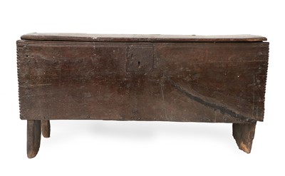 Lot 651 - An Oak Boarded Chest, circa 1580, of six-plank...