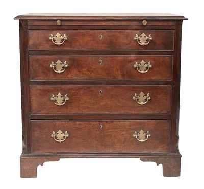 Lot 741 - A George III Mahogany and Crossbanded Straight-...