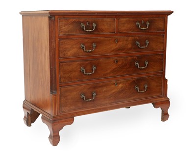 Lot 767 - A George III Mahogany Straight-Front Chest of...