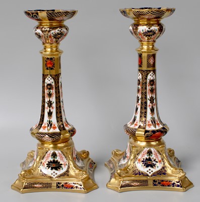 Lot 188 - A Pair of Royal Crown Derby Porcelain Table...