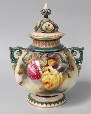 Lot 183 - A Royal Worcester Porcelain Potpourri, by...