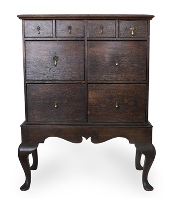 Lot 1356 - An Oak Chest on Later Stand, composed from...