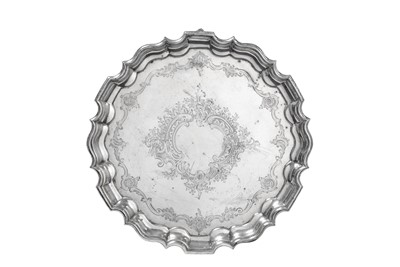 Lot 2319 - A Victorian Silver Salver