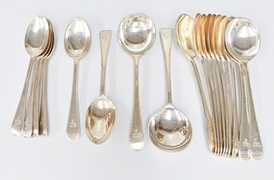 Lot 39 - A Set of Twelve George V Silver Soup-Spoons...