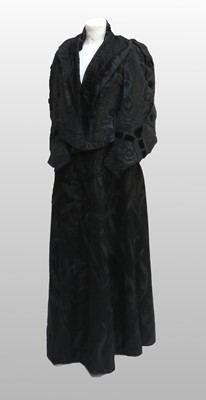 Lot 2227 - Late 19th Century Black Silk Taffeta Jacket of...