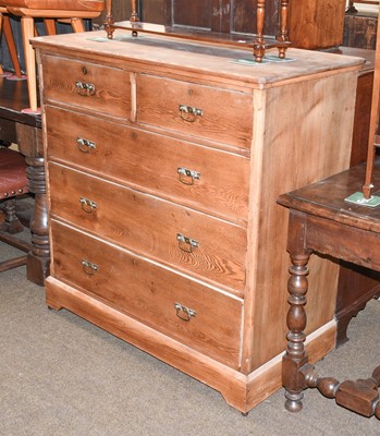 Lot 1378 - An Edwardian Light Oak Four Height Chest of...