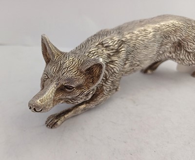 Lot 2368 - An Elizabeth II Silver Model of a Fox