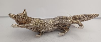 Lot 2368 - An Elizabeth II Silver Model of a Fox