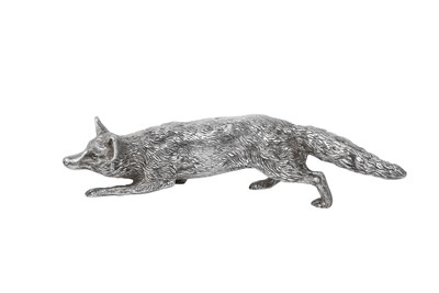 Lot 2368 - An Elizabeth II Silver Model of a Fox