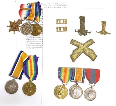 Lot 35 - The 11th Hussars Interest :- a First World War...