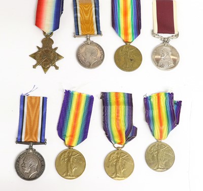 Lot 39 - Three First World War Medals to the Army...