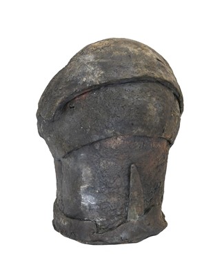 Lot 64 - Charles Bound (b.1939: A Large Stoneware Head,...