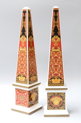 Lot 207 - Versace for Rosenthal, a pair of porcelain...