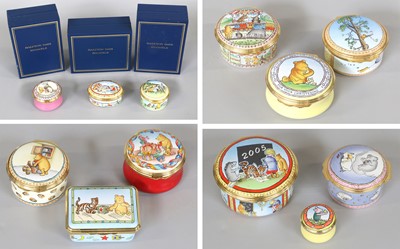 Lot 238 - Halycon Days Enamels, twelve boxes from the...