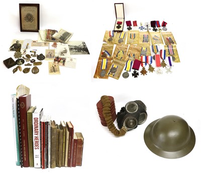 Lot 201 - A Quantity of Militaria, including cap badges,...