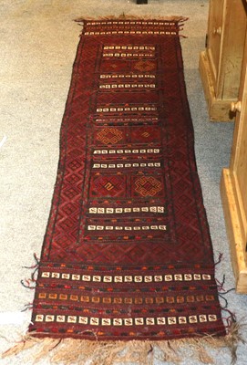 Lot 1234 - A Narrow Baluch Flatweave Runner, the...