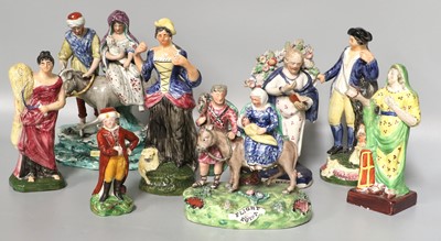 Lot 151 - A Walton Pearlware Figure, circa 1820, "Flight...