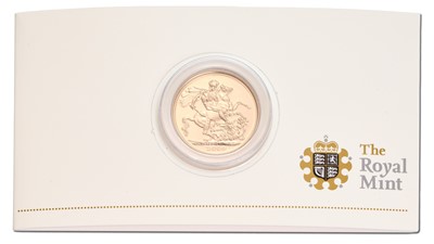 Lot 45 - Elizabeth II, Sovereign 2009; encapsulated and...