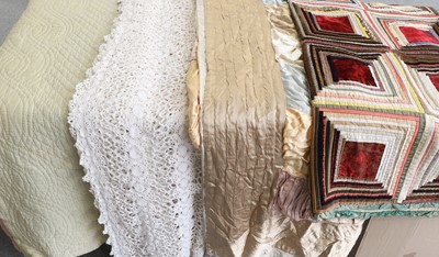 Lot 1101 - Four 20th Century Quilts and Bed Covers...