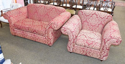 Lot 1213 - A Modern Kirkdale Upholstered Two Seater Sofa...