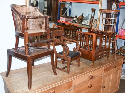 Lot 1303 - A Childs Victorian Mahogany and Canework...