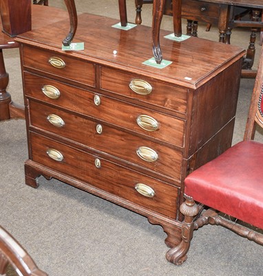 Lot 1254 - A George III Mahogany Straight Front Chest of...