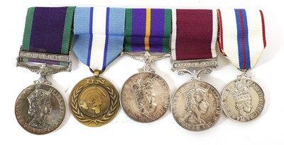 Lot 92 - An Elizabeth II Group of Five Medals, awarded...