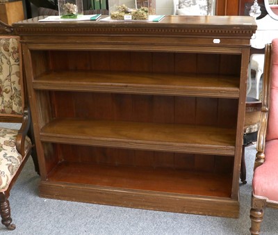 Lot 1347 - A Late Victorian Three Tier Open Bookcase,...