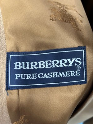 Lot 2101 - Burberrys Tan Cashmere Collared Overcoat, with...