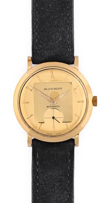 Lot 2404 - Movado: A Rare 18 Carat Gold Automatic...