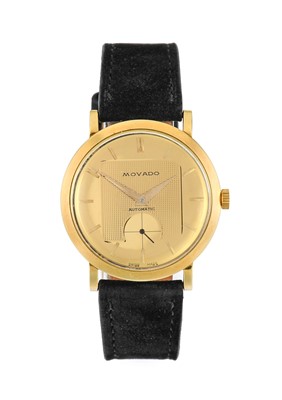 Lot 2171 - Movado: A Rare 18 Carat Gold Automatic...